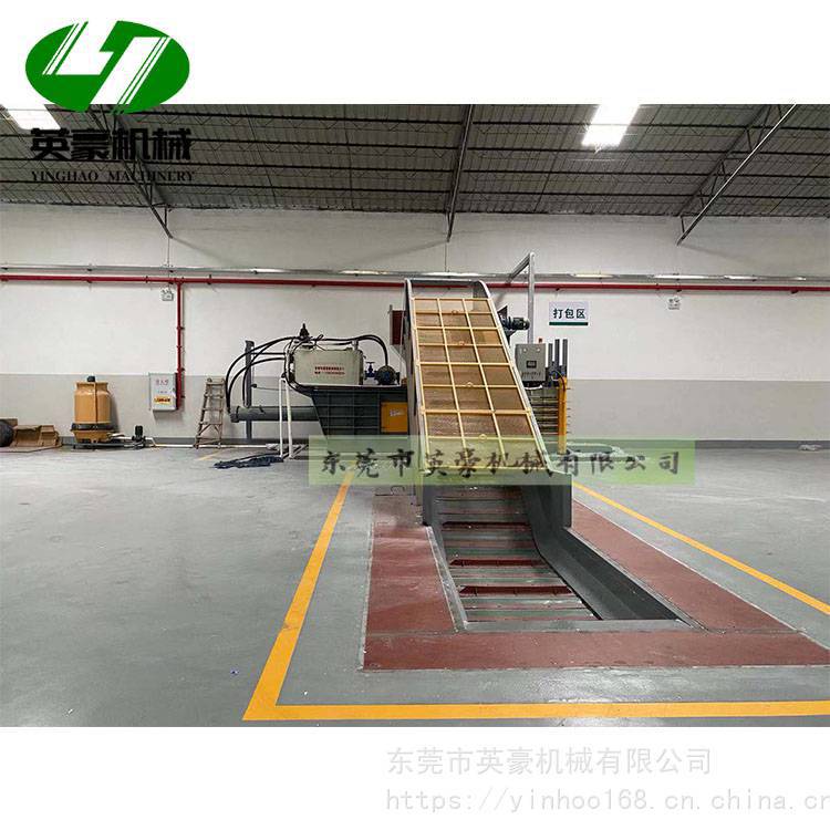 卧式全自动液压打包机塑料瓶废纸秸秆压缩捆扎机源头厂家