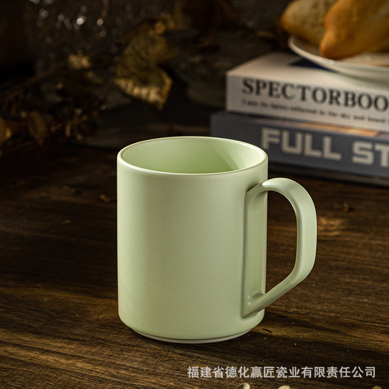 Espejo cruzado LZ LCCang nuevo color macera taza de porcelana taza de agua verde taza de café taza de cerámica taza de taza