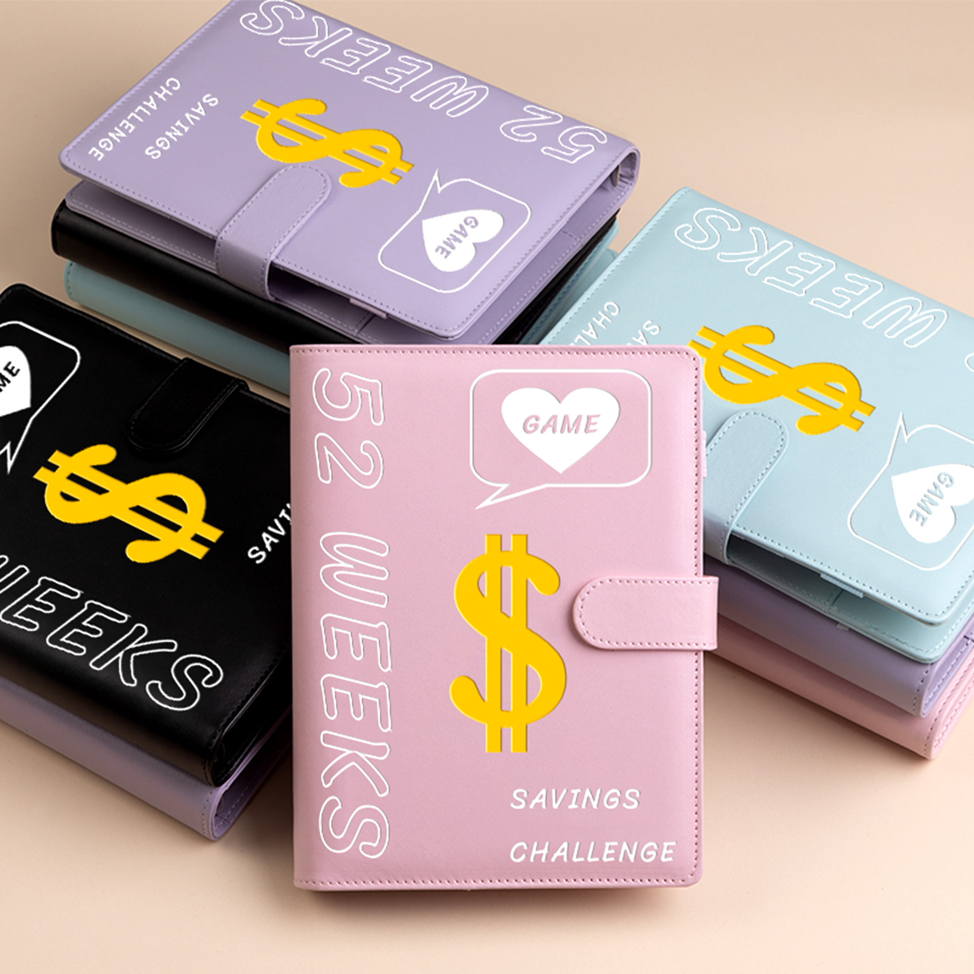 52 WeekSavingsChallenge 52 semanas dinero ahorro libro desafío caja envolvente ahorro carpeta