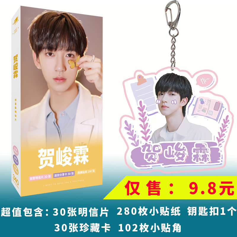 Postcard, keychain