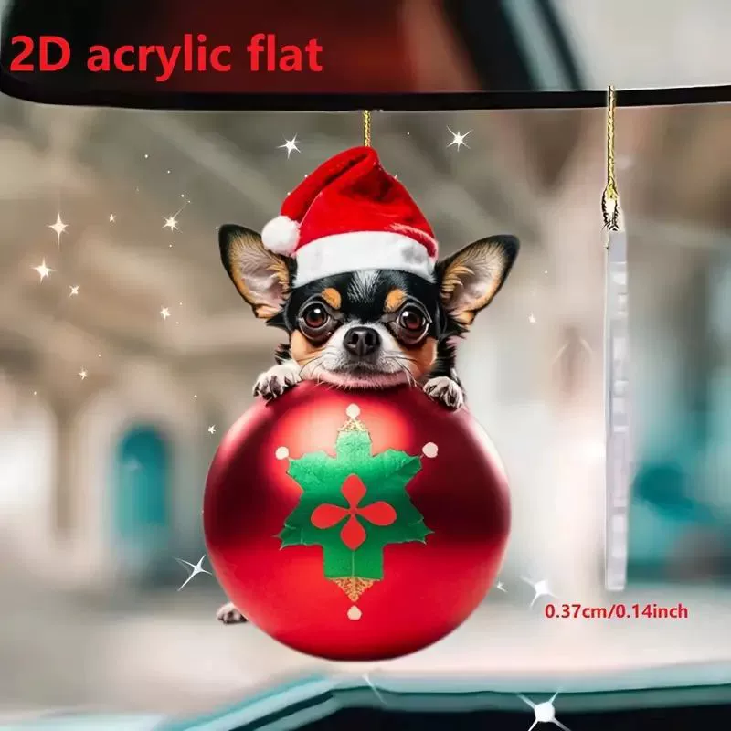 Новый 2D акриловые украшения подвески Идеальные автомобильные аксессуары и украшения елки