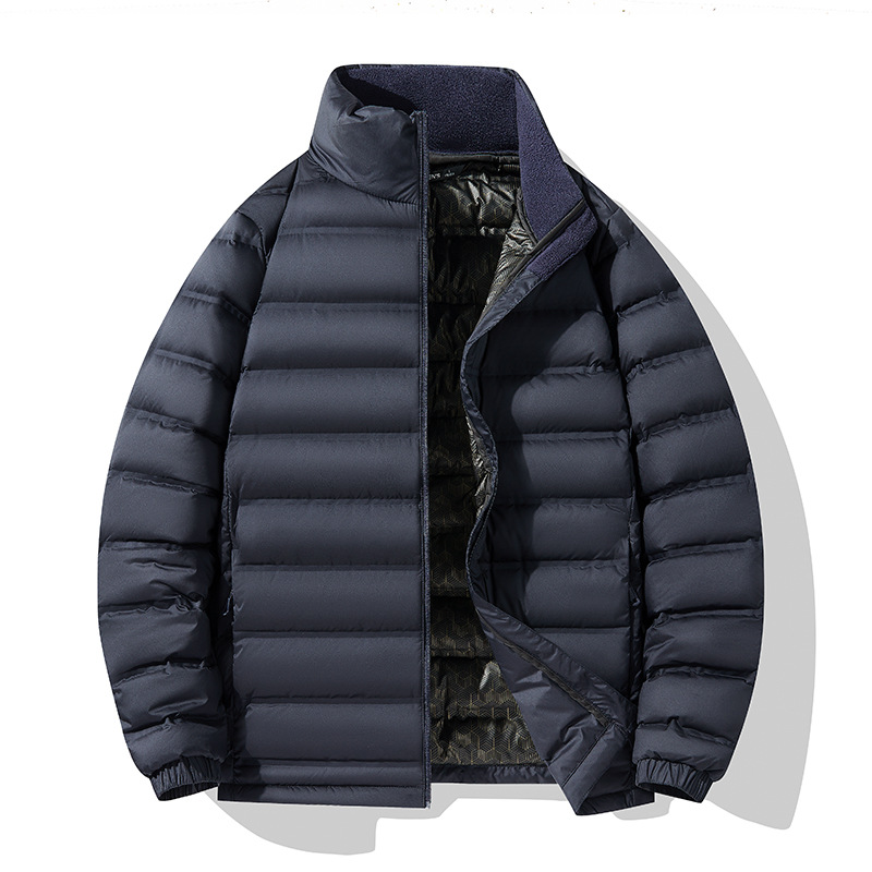 Nueva chaqueta de plumón ligera para pareja de talla extra collar de pie 90 pato abajo neto más tamaño para hombre y chaqueta de plumón para mujer