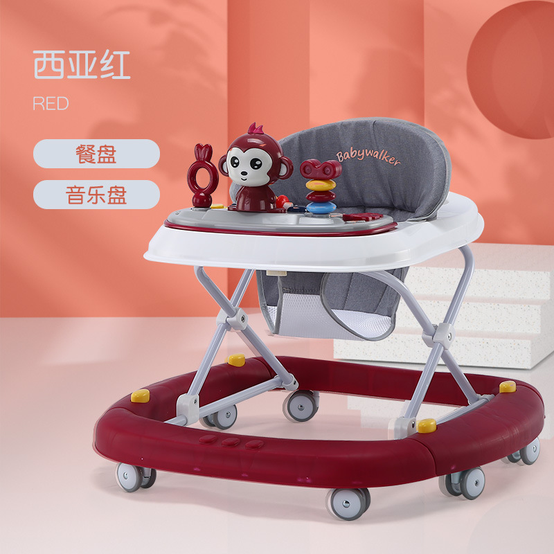 Caminillo para bebés con piernas anti-o, carro multifuncional anti-side, carro para bebés que se pueden sentar y empujar para conducir