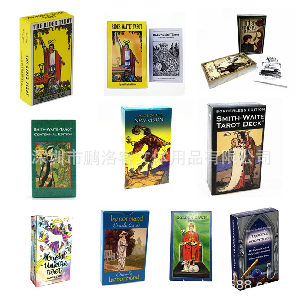 Oracle Tarot Waite Tarot English board game Oracle cards with paper instructions