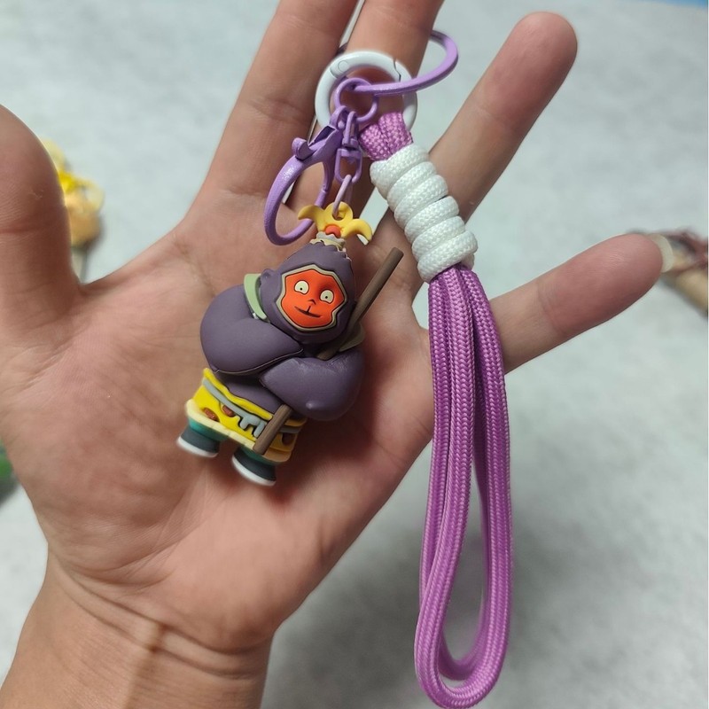 新品浪浪山小妖怪钥匙扣猩猩怪蛤蟆精公仔生日礼物包挂汽车钥匙扣|undefined