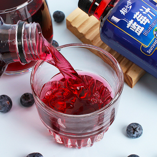 蓝莓汁饮料310ml*8瓶装0脂蓝莓复合果味果汁饮品水整箱批发果蔬汁