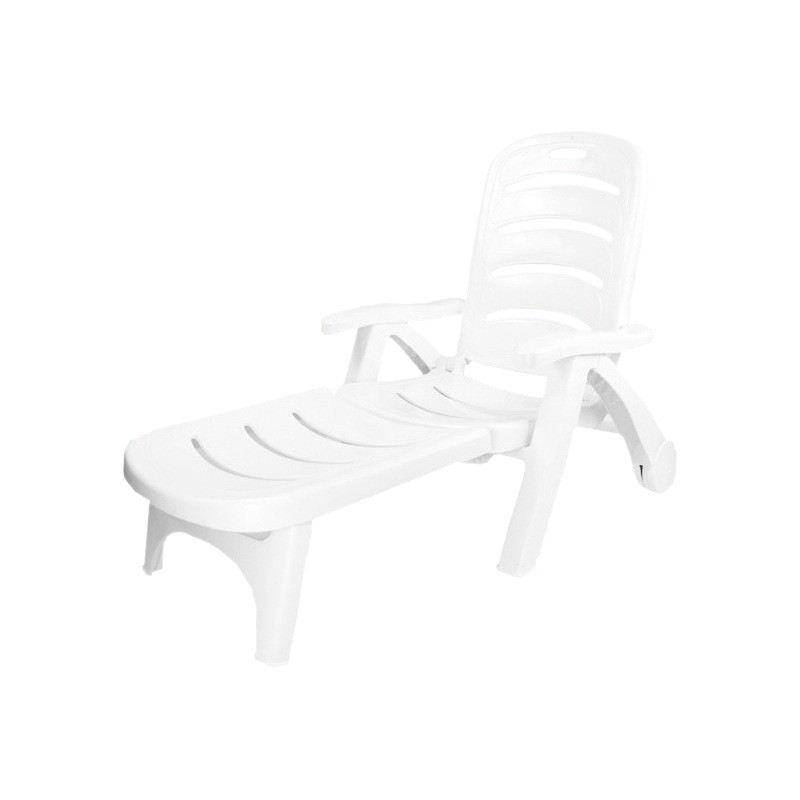 Plástico al aire libre playa reclinable Hotel Villa patio escénico piscina al aire libre silla plegable mesa de café fábrica por mayor