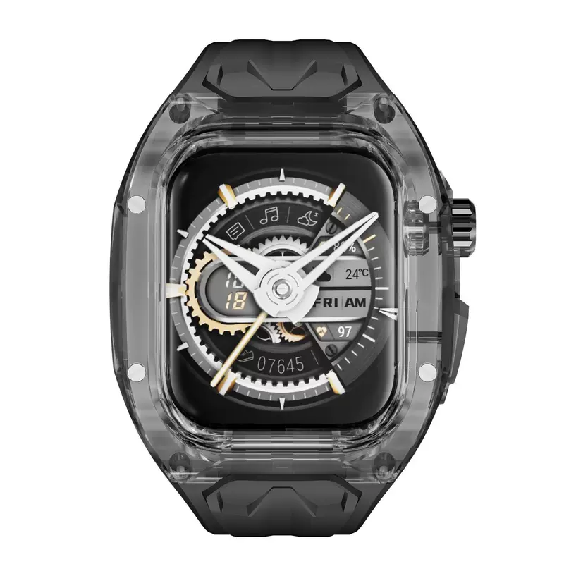 Подходит для часов apple watch456789 поколения se10 Rambo защитный чехол с интегрированным ремешком ультра модификация