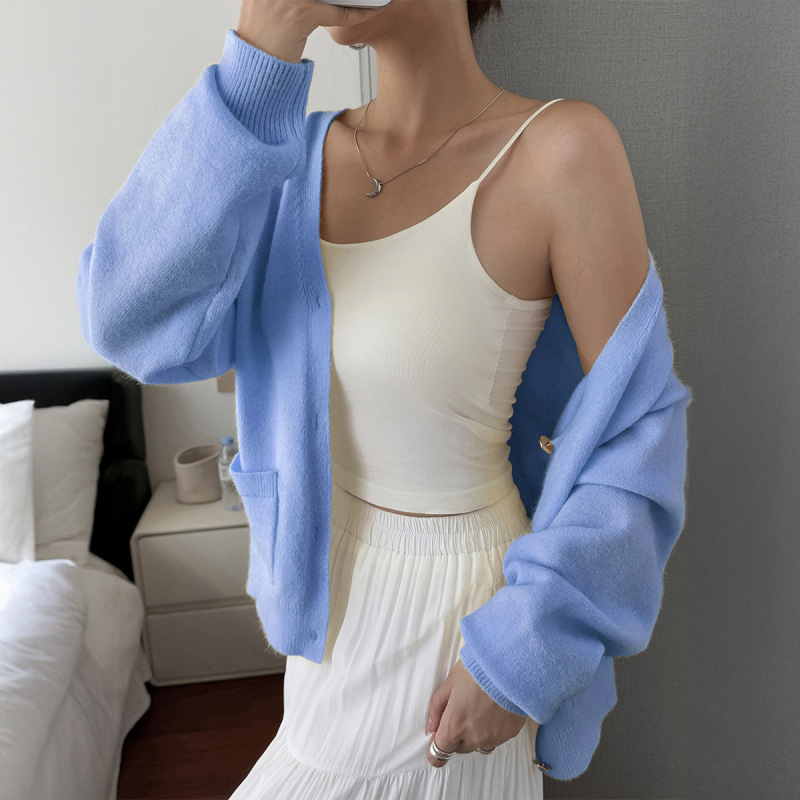 迪芸欧美简约度假风纯色长袖毛衣女毛织女装2025秋冬亚马逊独立站|undefined