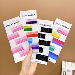 Baby and Children Hair Accessories: Non-Damaging Colorful Wave One-Sided Hair Clip, for Children, Simple and Elegant Hair Accessories