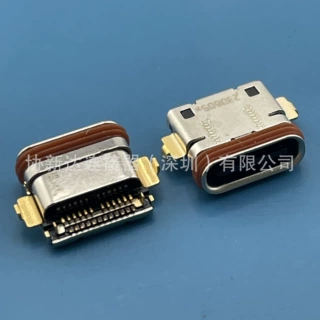 全功能USB防水24P母座 TYPE-C3.1连接器 沉板式 下沉1.78 SMT贴板