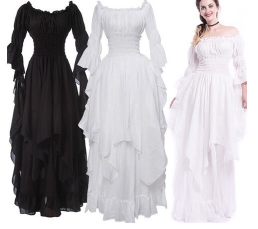 Really super gorgeous lace flare sleeve dress dress vintage gothic dress cosplay prom princess dress Really super gorgeous lace flare sleeve dress dress vintage gothic dress cosplay prom princess dress