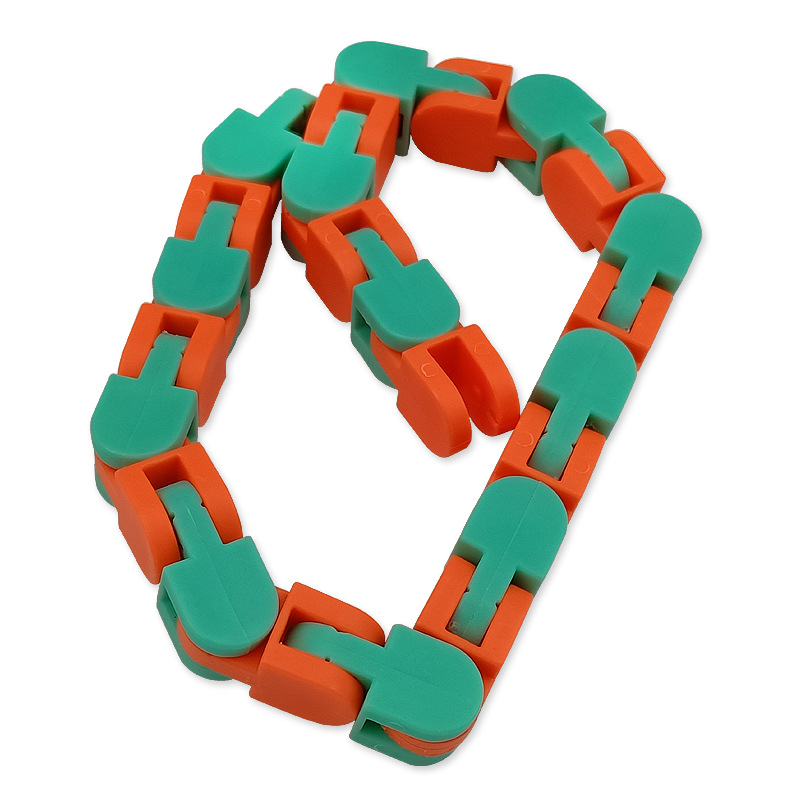 Productos transfronterizos de 24 secciones de la cadena de la pista de la bicicleta de 24 secciones de la cadena de la pista de la bicicleta