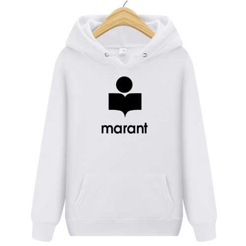 Spring and Autumn Men and Women Marant Fashion Alphabet Print Hooded Personal Casual Long Sleeve Sweatshirt 15 Colors