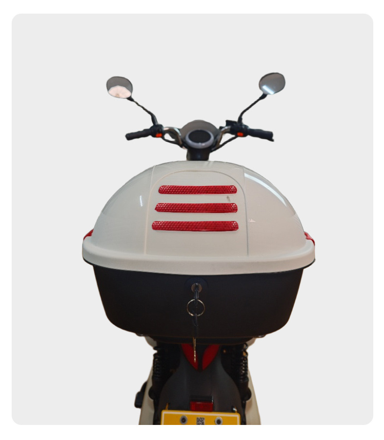 Free Shipping, Taller and Larger Motorcycle Trunk Reflective Strip, Electric Vehicle Trunk, Large Capacity Battery Vehicle Rear Storage Box