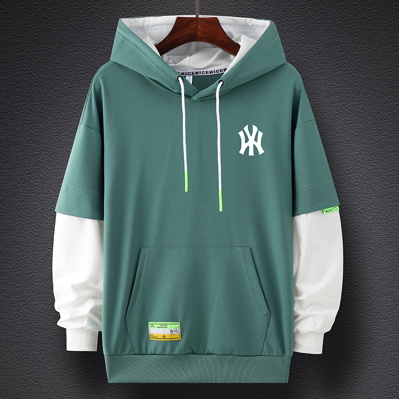 2021 man Hooded Sweater Trend men's wear T-shirt Base coat fashion Teenagers Socket Sweater