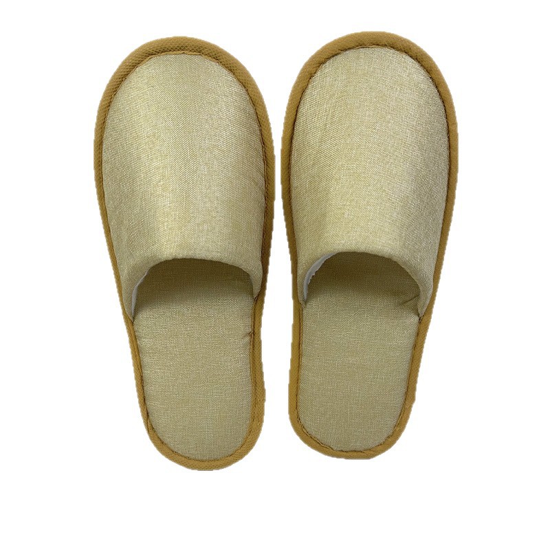 Zapatillas desechables de hotel ventiladas antideslizantes de fondo antideslizante de hotel 6 - 8mm residencias zapatillas de lino