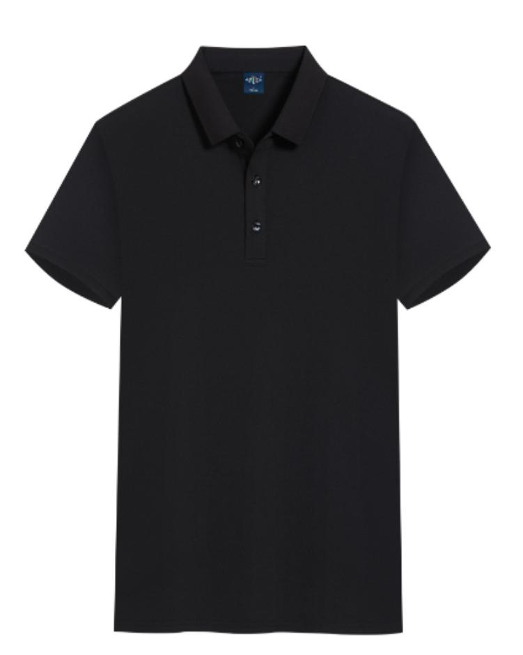 Camiseta de manga corta verano nuevo estilo elástico transpirable y agradable para la piel hombres negocios camisa POLO de manga corta estilo caliente de comercio exterior