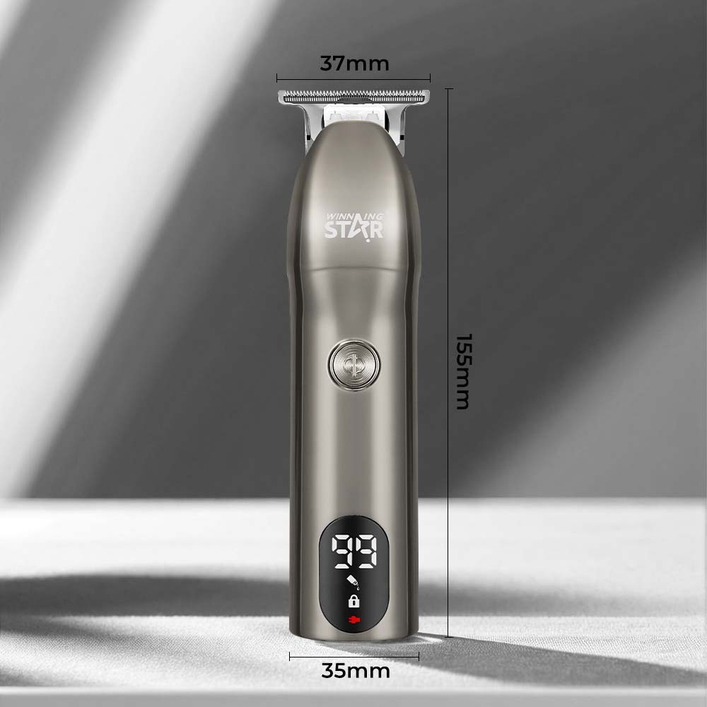 Estrella ganadora transfronteriza nueva cortadora de cabello eléctrica USB de dos cargas hogar portátil tijeras de peluquero al por mayor