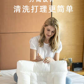 W1TR护颈椎助睡眠枕头成人可调节水洗单人透气全荞麦皮或软管