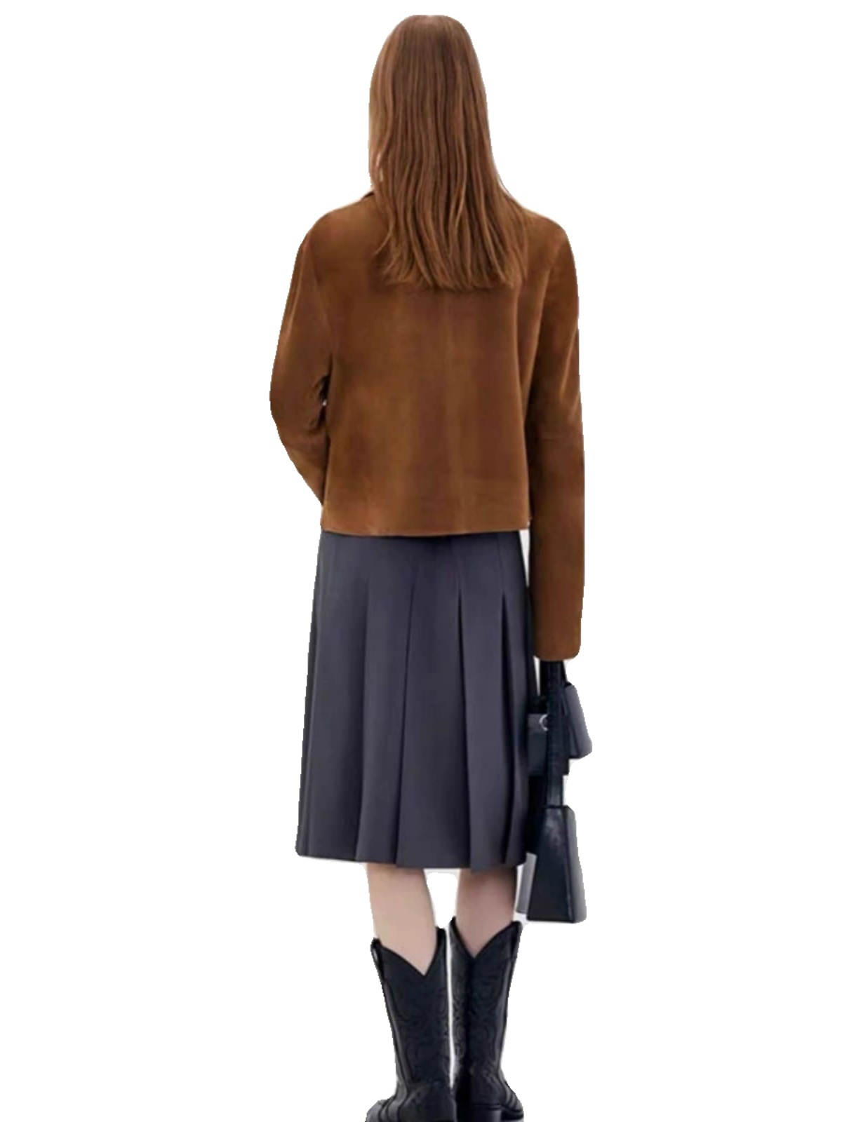 LOW トップ 2025 レザージャケット春と秋ルーズクラシックレトロスリムダメージジッパーラペルジャケット女性のための