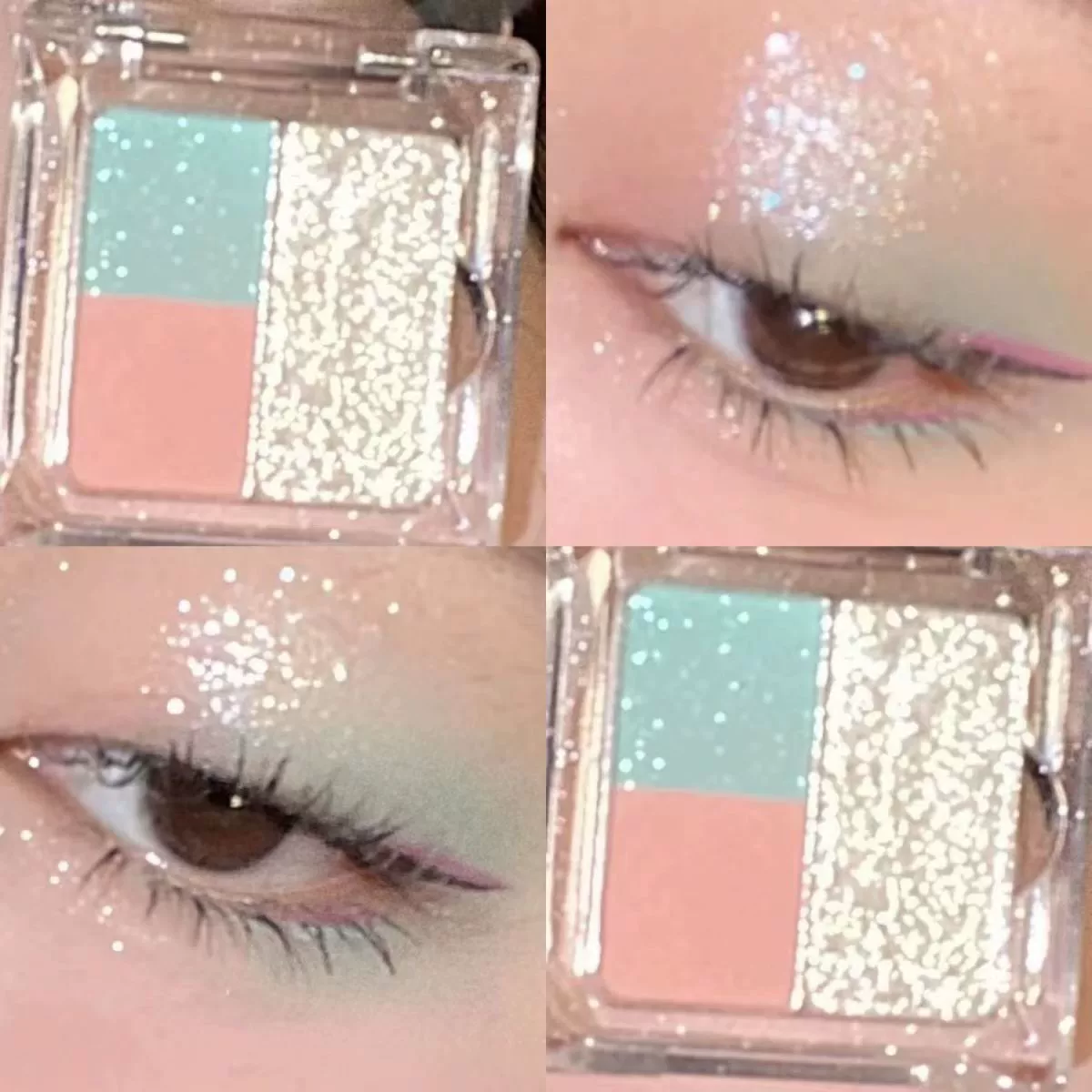 JADED Jiada Little Rose Mint трехцветная палетка теней для век розовый фиолетовый Xiaomeng новый перламутровый блестящий пигмент доступный для студентов и национальной моды