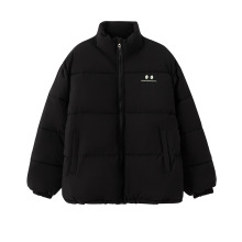 小眼睛羽服女2025冬季新款棉衣小个子保暖面包服情侣宽松棉袄外套