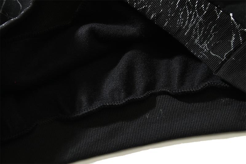 Pure cotton jacket Traott distressed crack splashed ink starry sky print hoodie_voghion.com