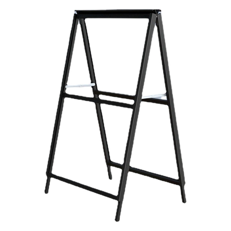 Outdoor billboard display stand vertical floor kt board double-sided brand recruitment promotion iron poster rack customization