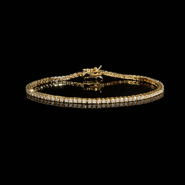 Tennis fashionable design bracelet with zircon