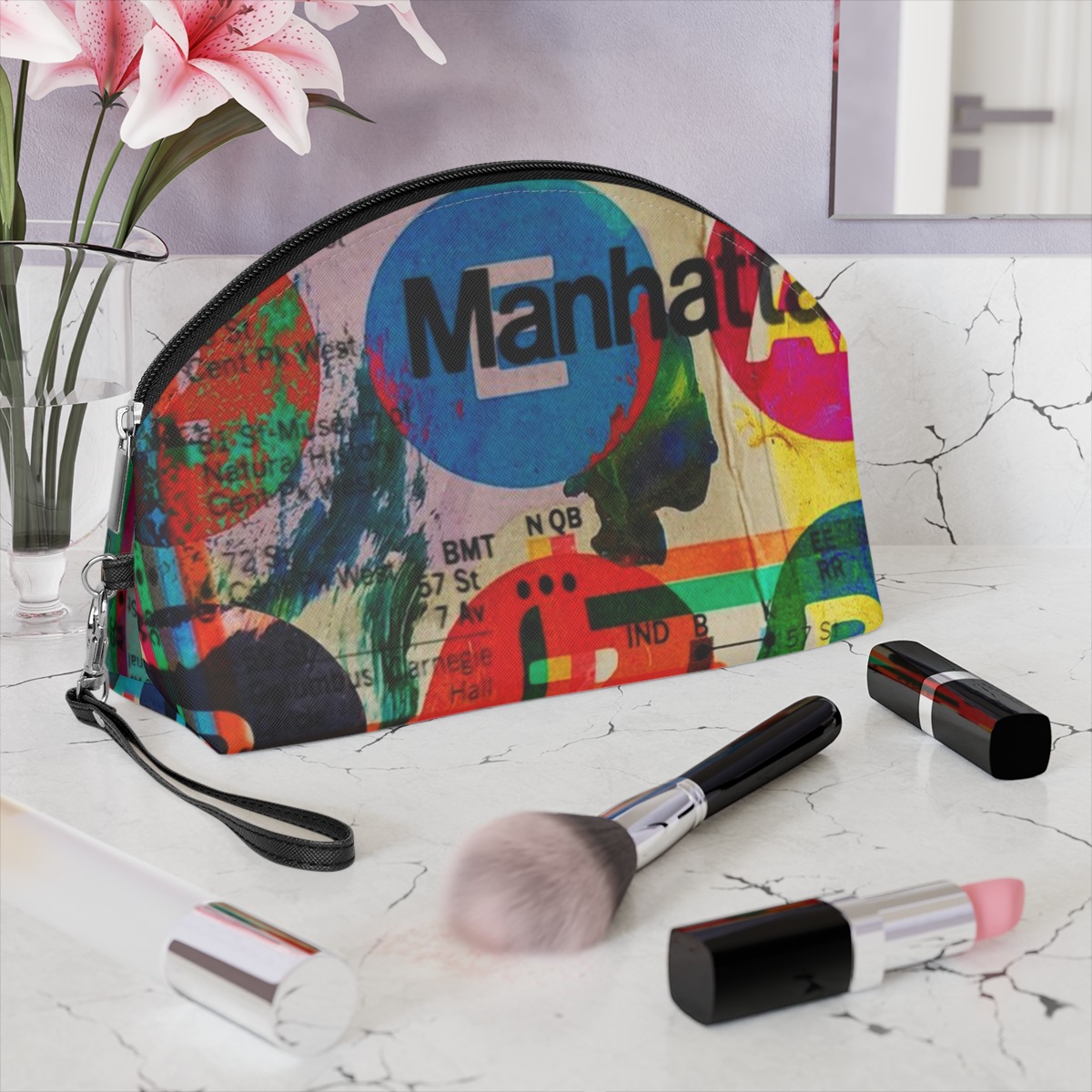 Borsa per il trucco semplice e fresca, borsa da donna nuova, leggera e versatile_voghion.com