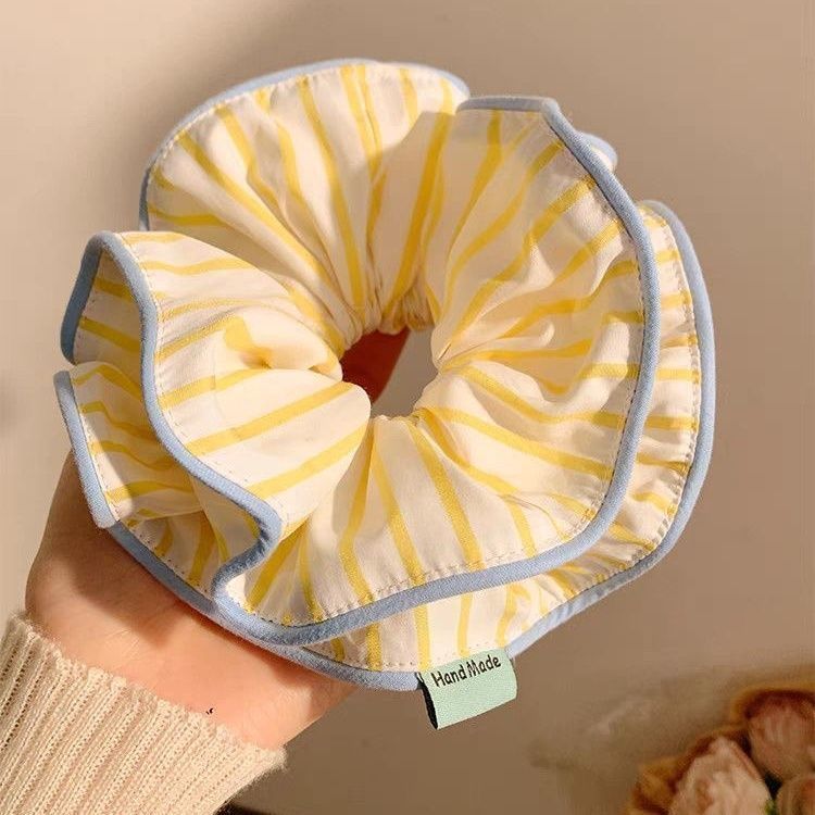 Anillo de cabello de intestino grande coreano para mujeres de alto nivel toallas cuadradas cuerdas de cabello de alta elasticidad y elásticas duraderas flojas flojas