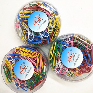 Manufacturers supply 28mm paper clips 160 paper clips color plastic paper clips