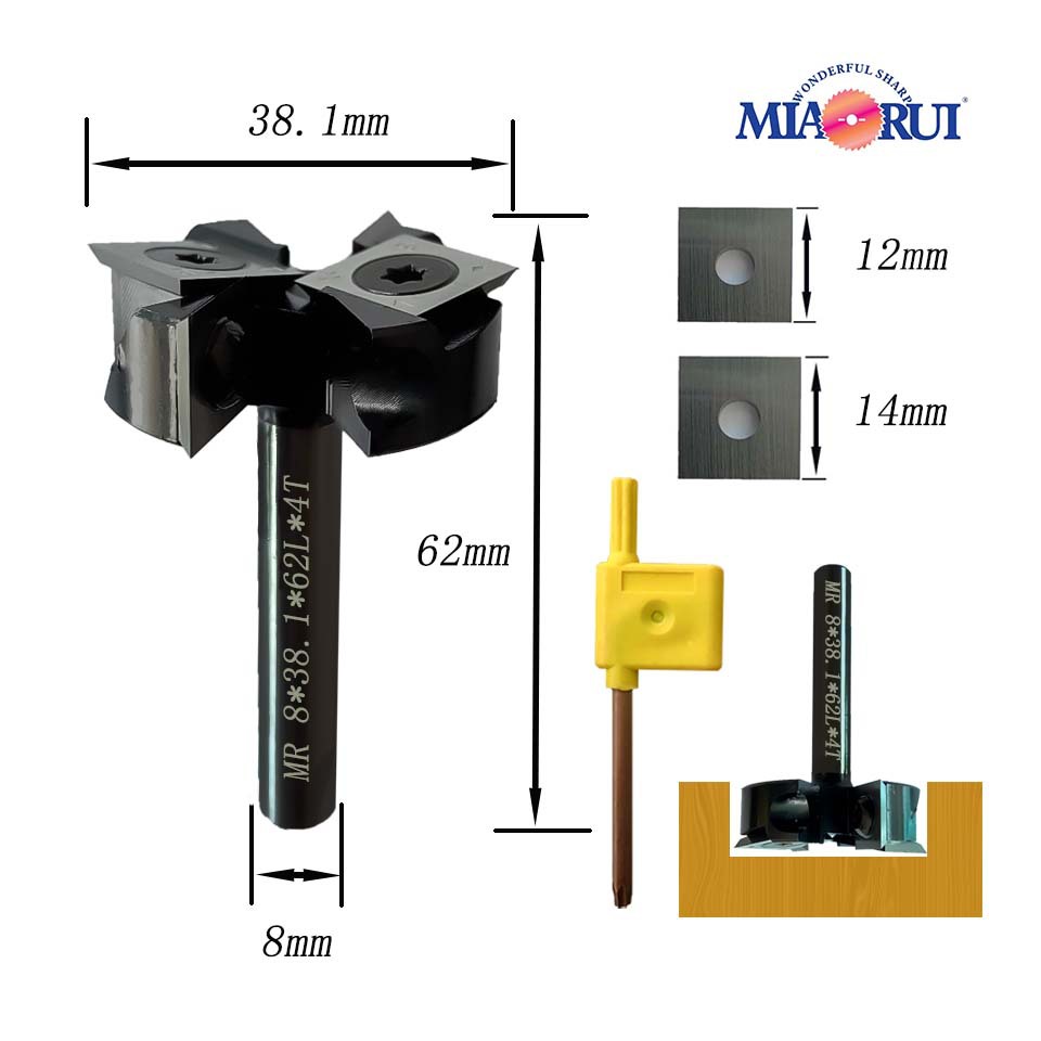 Carpintería abridor de orificios descartado, cuchillo de limpieza, cuchillo ranurado en forma de T, cuchillo de placa, cuchillo en forma de V, fresa de gong al por mayor, personalizado