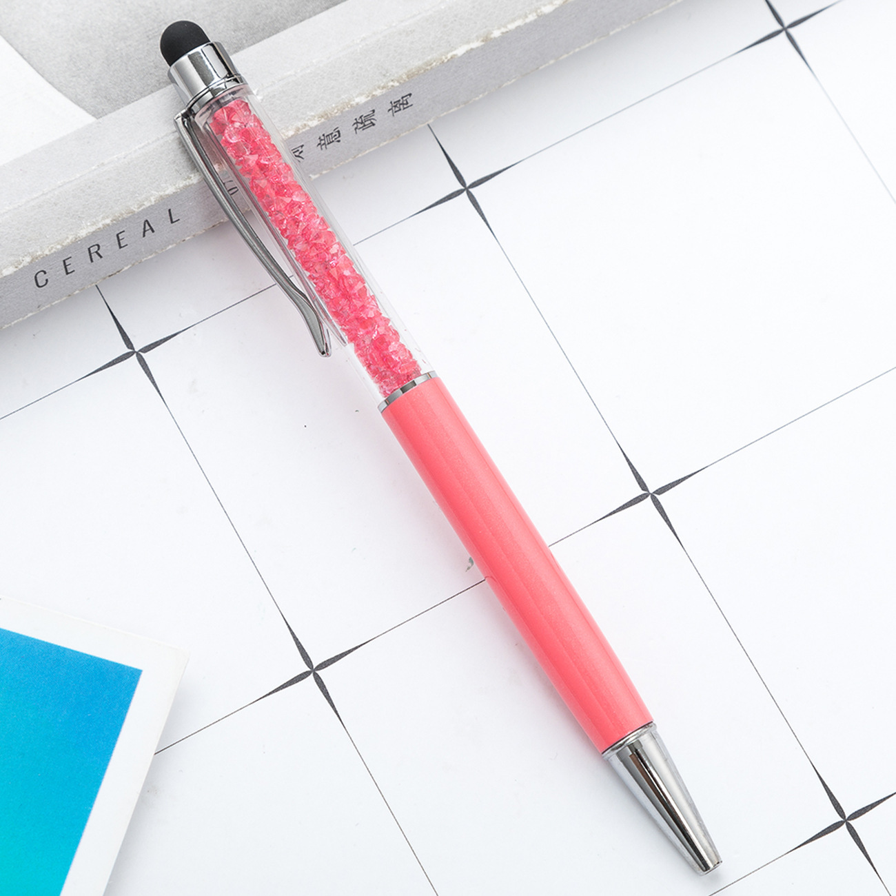 Creativo nuevo condensador lápiz de bola de cristal diamante rompiendo pareja lápiz de firma lápiz táctil iPad lápiz de escritura