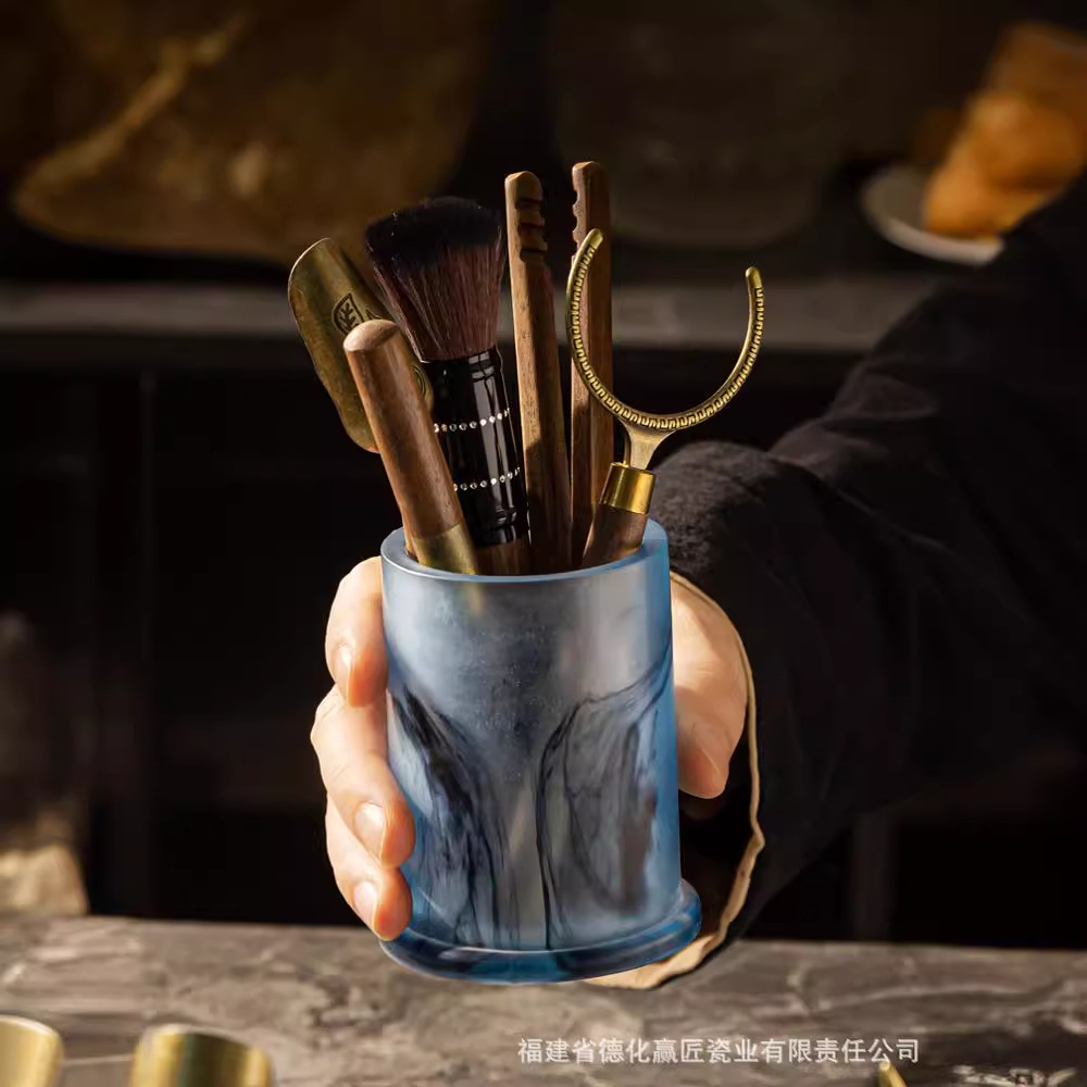 Ceremonia del té transfronteriza seis caballeros combinación conjunto completo de piezas de té kung fu bambú té abrazaderas de té pinzas madera sólida