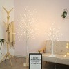 Luz LED abedul luz blanca cálida Navidad artesanía lámpara de mesa simulación árbol color lámpara de mesa decorativa al por mayor