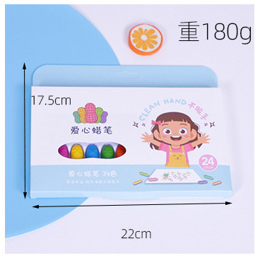 12 color palo de pintura al óleo traje de pintura de los niños de color crayón de Kindergarten graffiti cepillo estudiante suministros de arte al por mayor