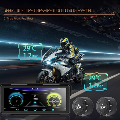 Screen Mirroring, Navigation, Tire — Motorcycle driving recorder