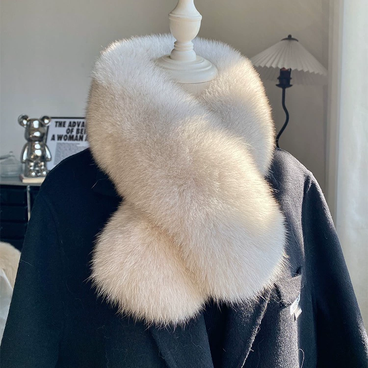 Winter scarf, keep warm double-sided collar, Korean style, genuine leather