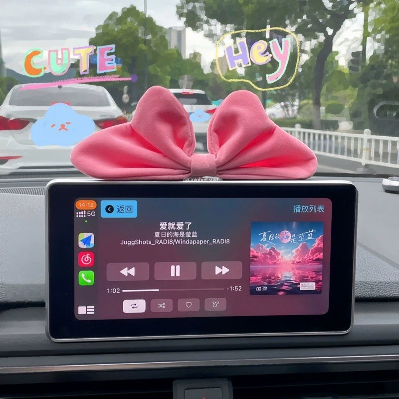 Розовый бант автомобиль украшение девушка сердце автомобиль хороший предмет