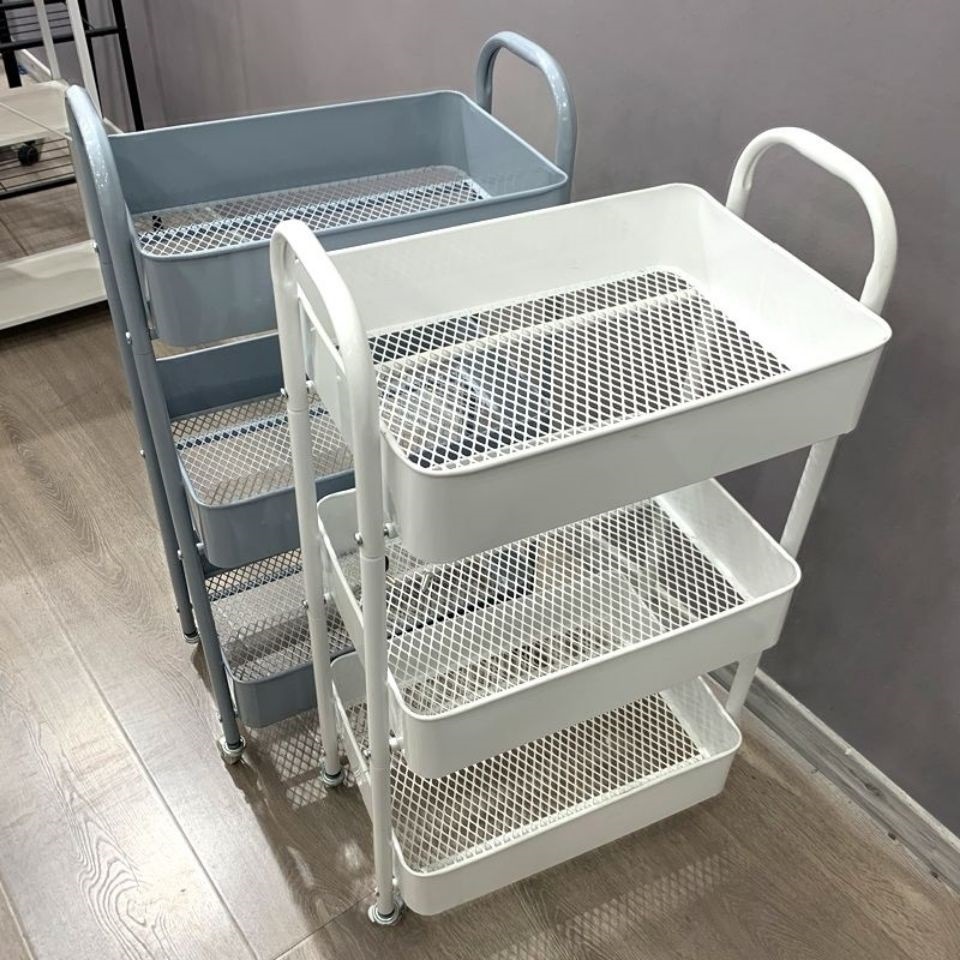 Estante de cocina Estante de almacenamiento móvil multicapa para el hogar, carrito de almacenamiento de piso, verduras y frutas multifuncionales