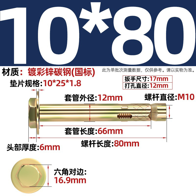 Анкерный болт Nanbiao M10*80
