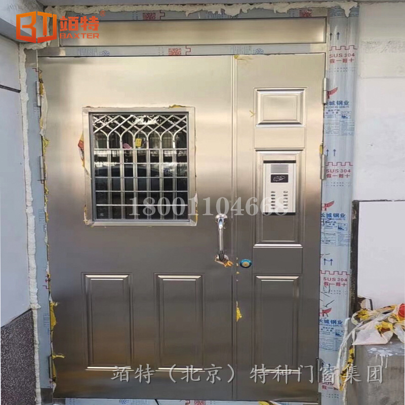 小区住宅楼入户单元门 钢制楼宇单元门销售价格-阿里巴巴