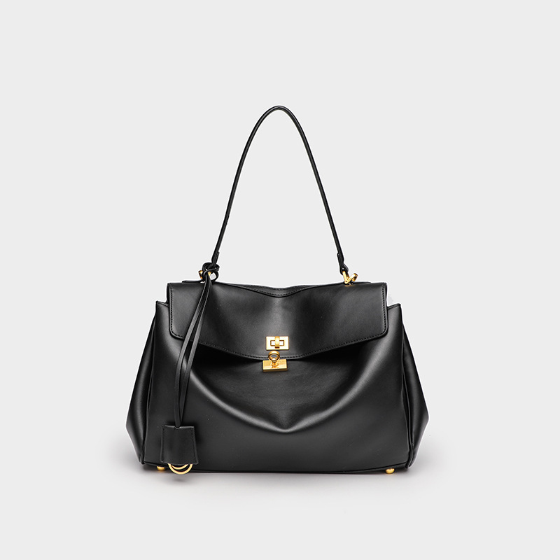 Luxe niche designertas Caheno, retro veelzijdige handtas en crossbodytas, ruime Kelly forenzentas, hoogwaardige textuur_voghion.com