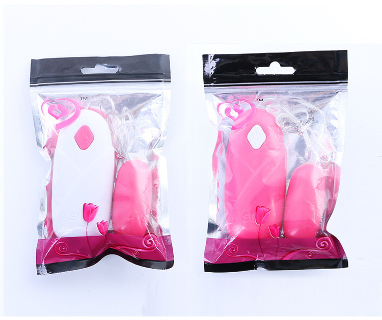10-Frequency Jumping Egg Vibrator, FM Multi-Mode Massage, Rose Red ABS — detail image 1