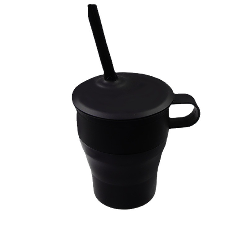 加工创意便携折叠咖啡杯随身伸缩运动水杯多功能耐高温防烫伸缩杯