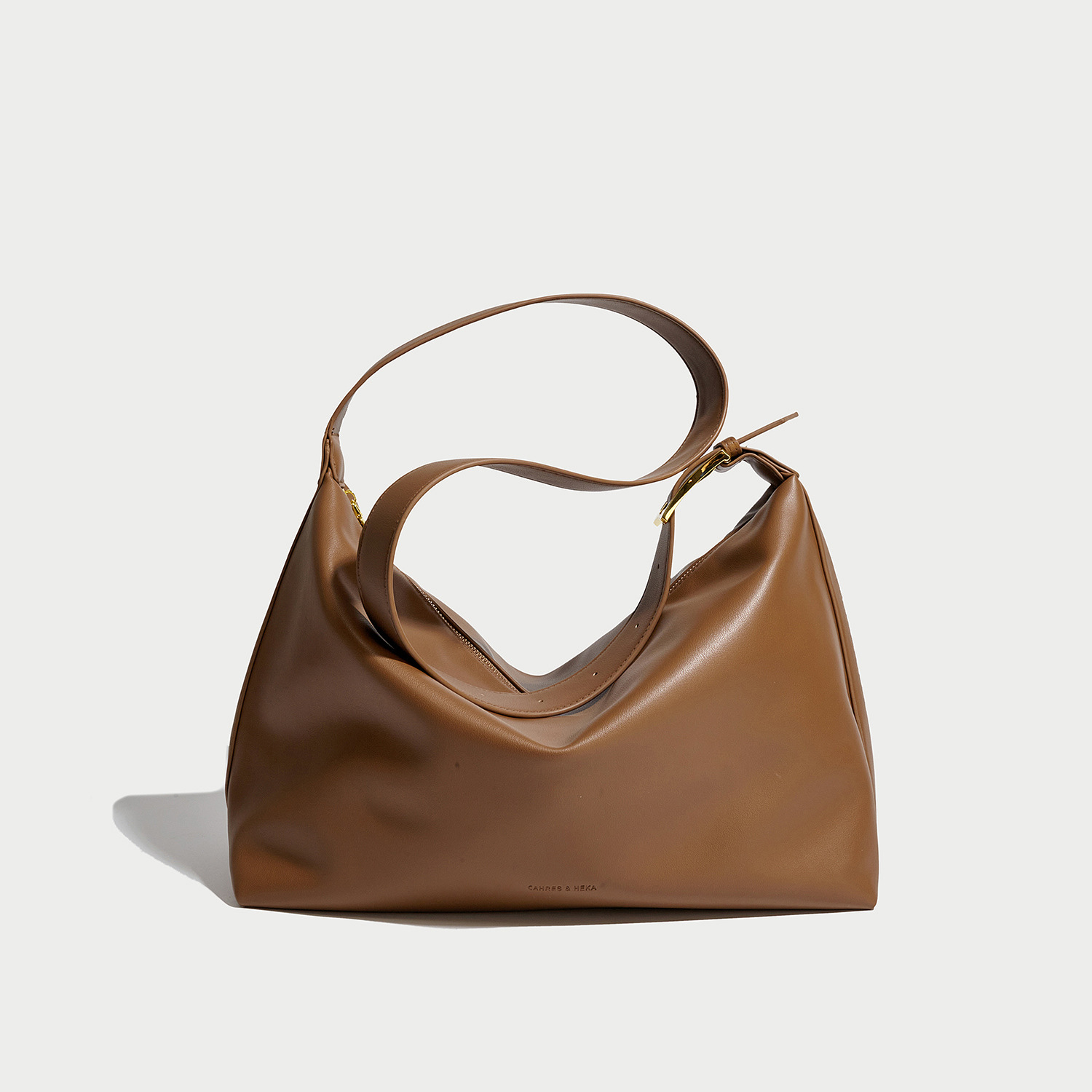 2024 Summer New Trendy Women's Capacity Casual Versatile Crossbody Soft Collapse Minimalist Style One Shoulder Large Bag_voghion.com