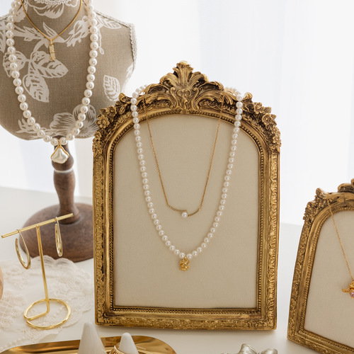 Jewelry display stand, photo frame, soft bag, necklace stand, earrings, ear stud board, jewelry display, photography props and decorations