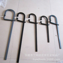 泥工夹步步紧机械建筑紧固件扒钩紧头工地G型夹mason's Clamp